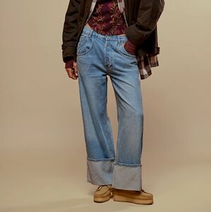 NEW We The Free Final Countdown Cuffed Low-Rise Jeans, Size 24